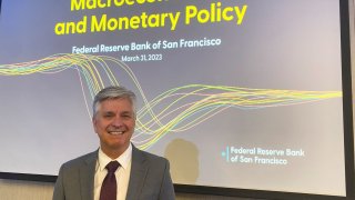 Federal Reserve Board Governor Christopher Waller poses before a speech at the San Francisco Fed, in San Francisco, California, U.S., March 31, 2023. 