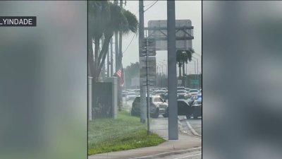 Video shows chaotic Miami chase that ended with driver in ditch