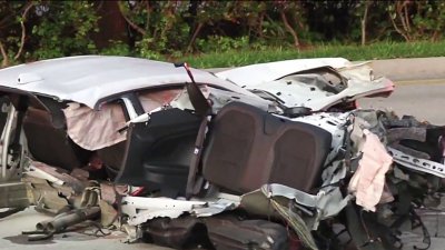 Car split in half during deadly crash in Cooper City
