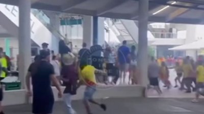 Fans jump fence at Hard Rock Stadium ahead of Copa America Final