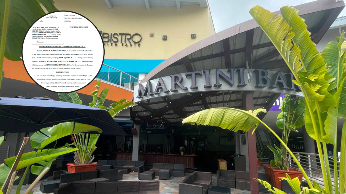 Doral officers sue Martini Bar after deadly CityPlace shooting NBC 6