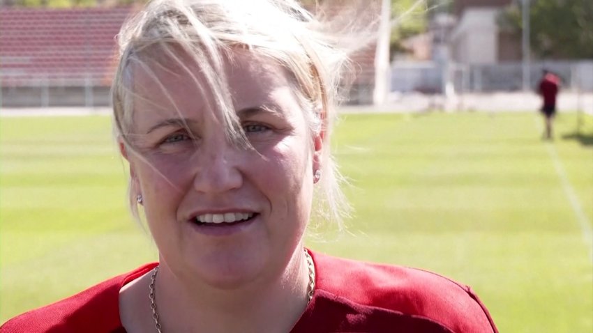 USWNT coach Emma Hayes speaks to camera