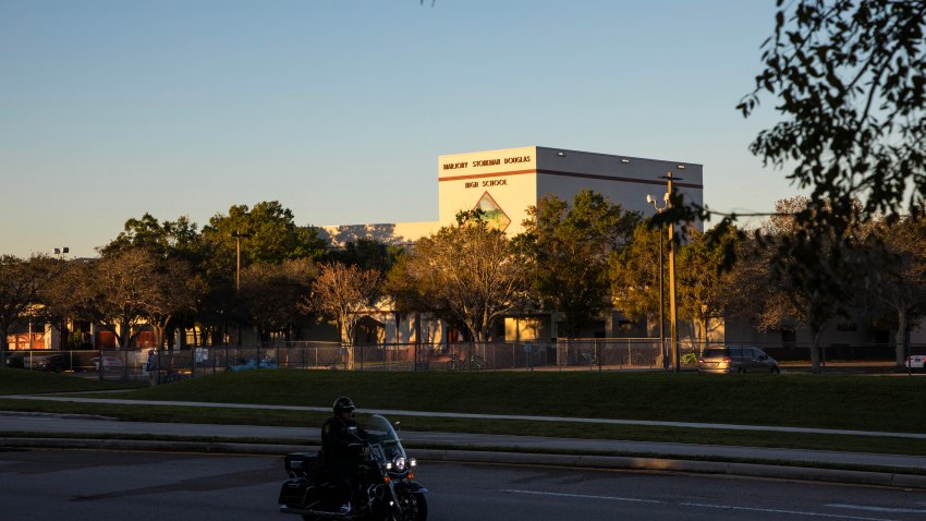 PARKLAND, FL – FEBRUARY 14: General view of Marjory Stoneman Douglas High School on February 14, 2023 in Parkland, Florida. Today marks the 5th anniversary of the school shooting that took the lives of 17 students. (Photo by Saul Martinez/Getty Images)