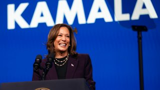 Vice President Kamala Harris speaks at the American Federation of Teachers' 88th National Convention on July 25, 2024 in Houston, Texas. The American Federation of Teachers is the first labor union to endorse Harris for president since announcing her campaign.