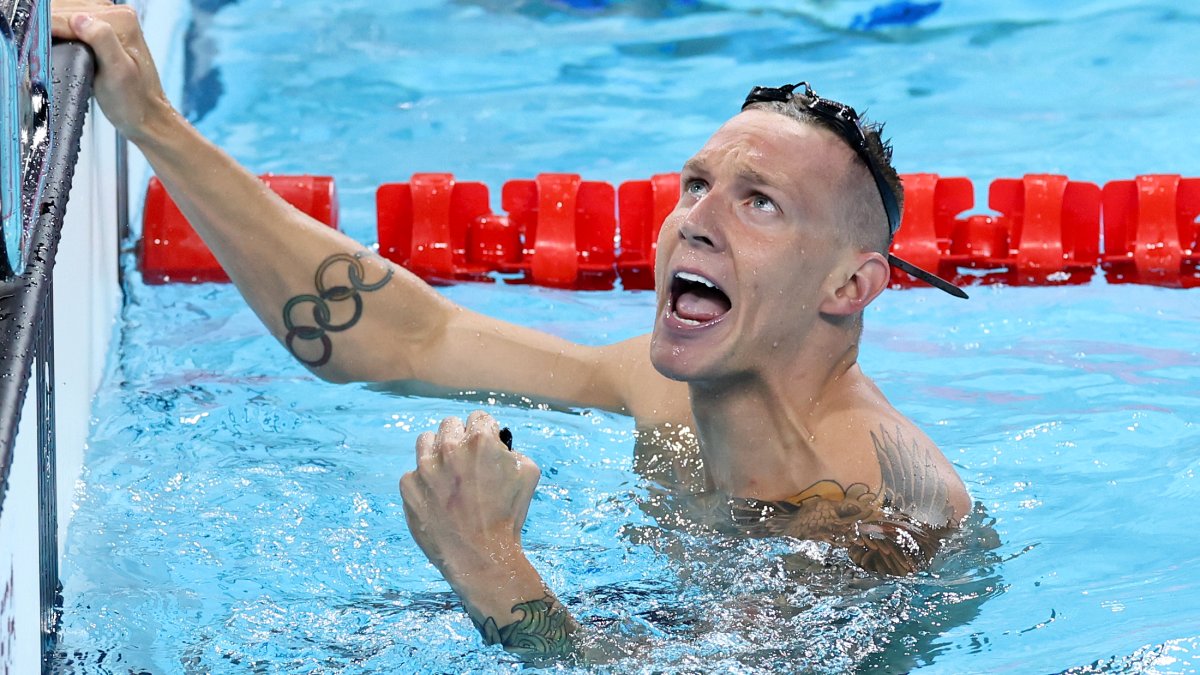 UF swimmer Caeleb Dressel wins first Team USA gold medal at Paris ...