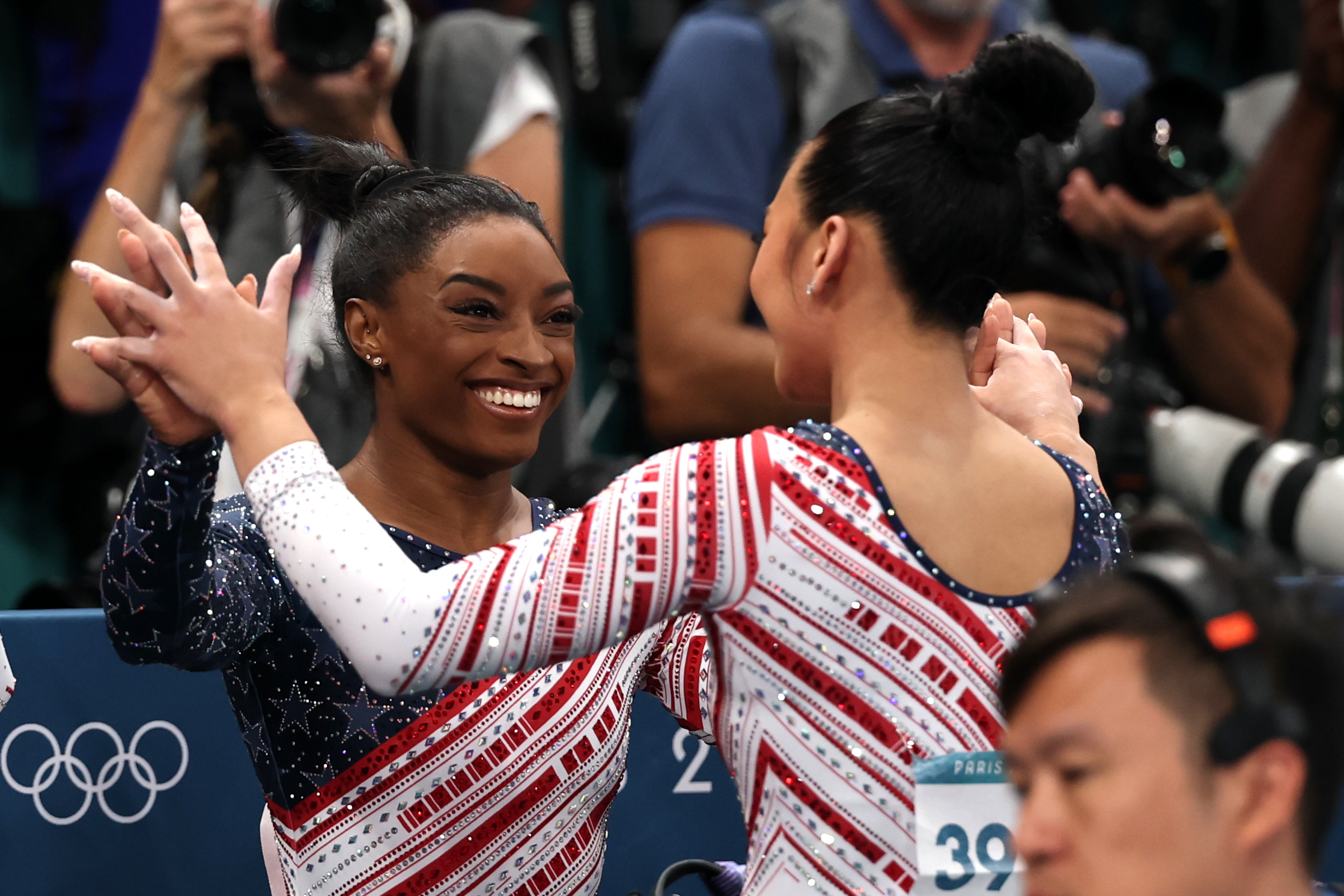 Fans love watching Suni Lee and Simone Biles plan their TikToks after winning gold