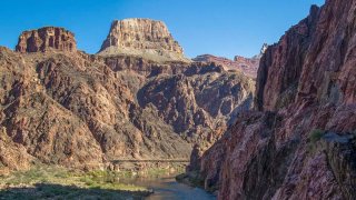 A view of the River Trail within Grand Canyon National Park.