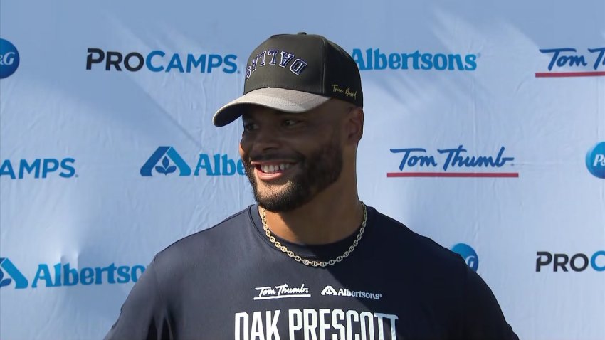 Dak Prescott at his youth camp, Tuesday, July 9, 2024.