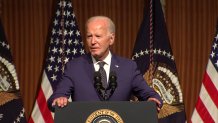 President Joe Biden delivers a keynote speech at the LBJ Library in Austin, Texas, on July 29, 2024, on the 60th anniversary of the landmark Civil Rights Act.