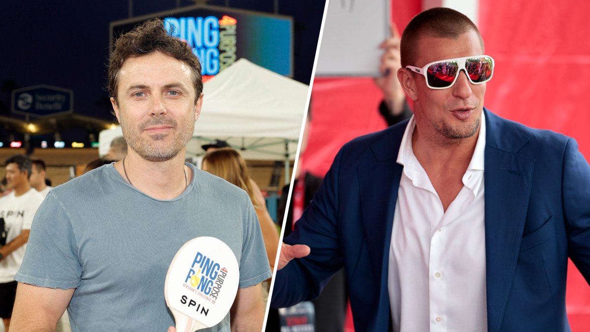 Casey Affleck recalls his epic ping-pong battle with Rob Gronkowski