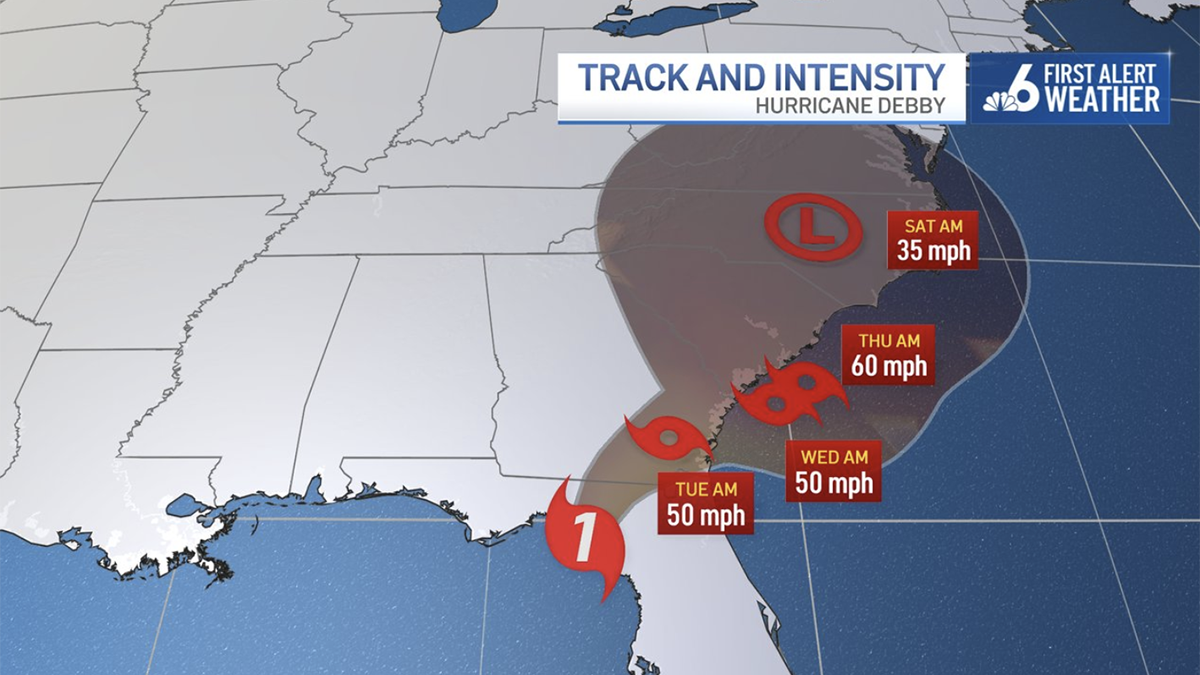 Hurricane Debby makes landfall in northern Florida bringing life 