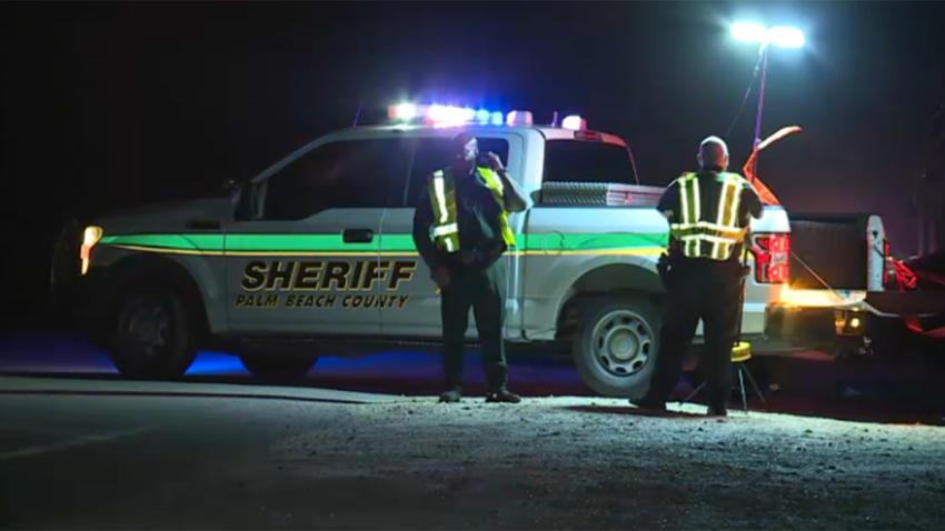 Deputies respond to a fatal crash in Palm Beach County on Aug. 5, 2024.