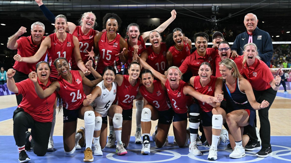 Paris Olympics Team USA women’s volleyball beat Brazil in semifinal