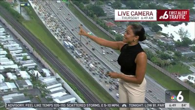 Multi-car crash shuts down  I-95 south