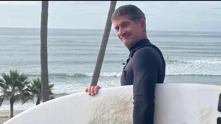 James Keegan was paralyzed while surfing in Europe.