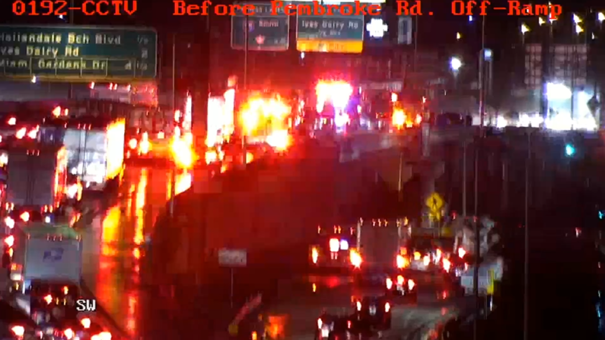 All lanes shut down on I-95 in Broward County – NBC 6 South Florida