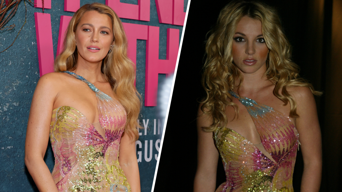 Blake Lively wears the same Versace dress Britney Spears did in 2002 to ‘It Ends With Us' premiere