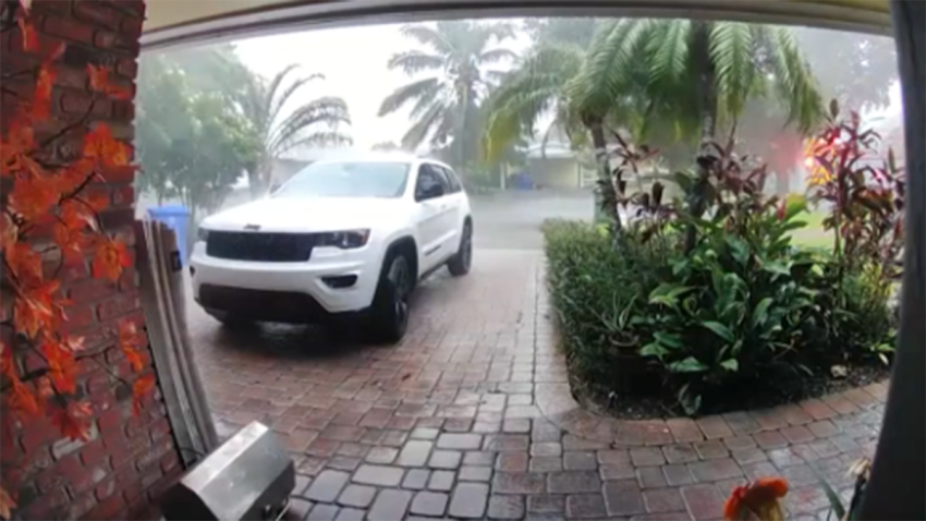 A Ring doorbell camera captured authorities responding after a teen was apparently struck and killed by lightning in Pembroke Pines.