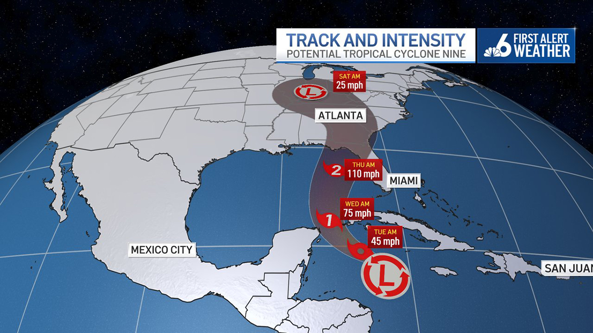 Potential Tropical Cyclone 9 forms, expected to become hurricane – NBC ...