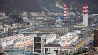 The RN-Tuapsinsky refinery operated by Rosneft Oil Co. in Tuapse, Russia.