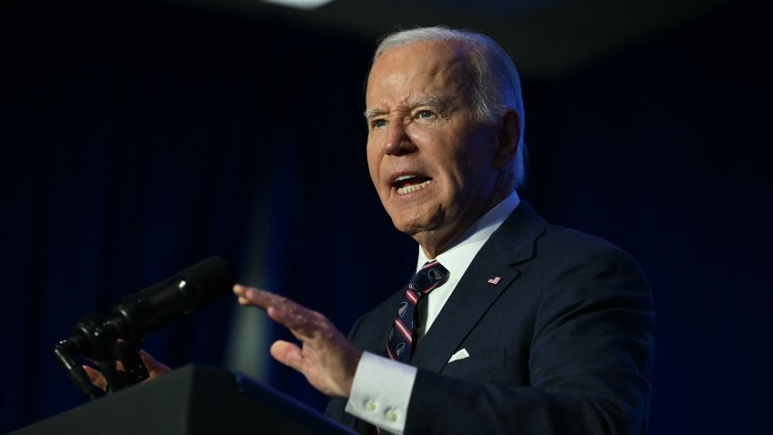 US President Joe Biden delivers remarks at the 2024 National HBCU Week Conference in Philadelphia, Pennsylvania, on September 16, 2024. 