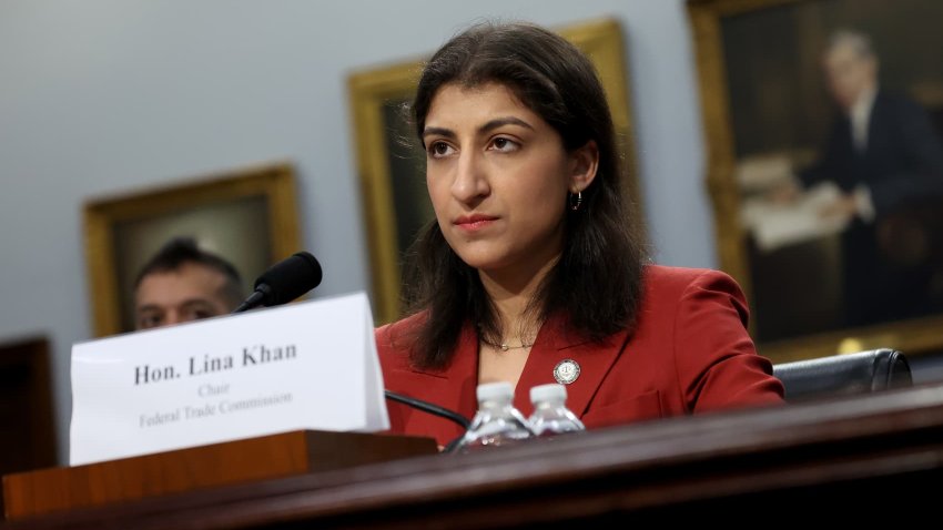 Lina Khan, Chair of the Federal Trade Commission (FTC), testifies before the House Appropriations Subcommittee at the Rayburn House Office Building on May 15, 2024 in Washington, DC. 