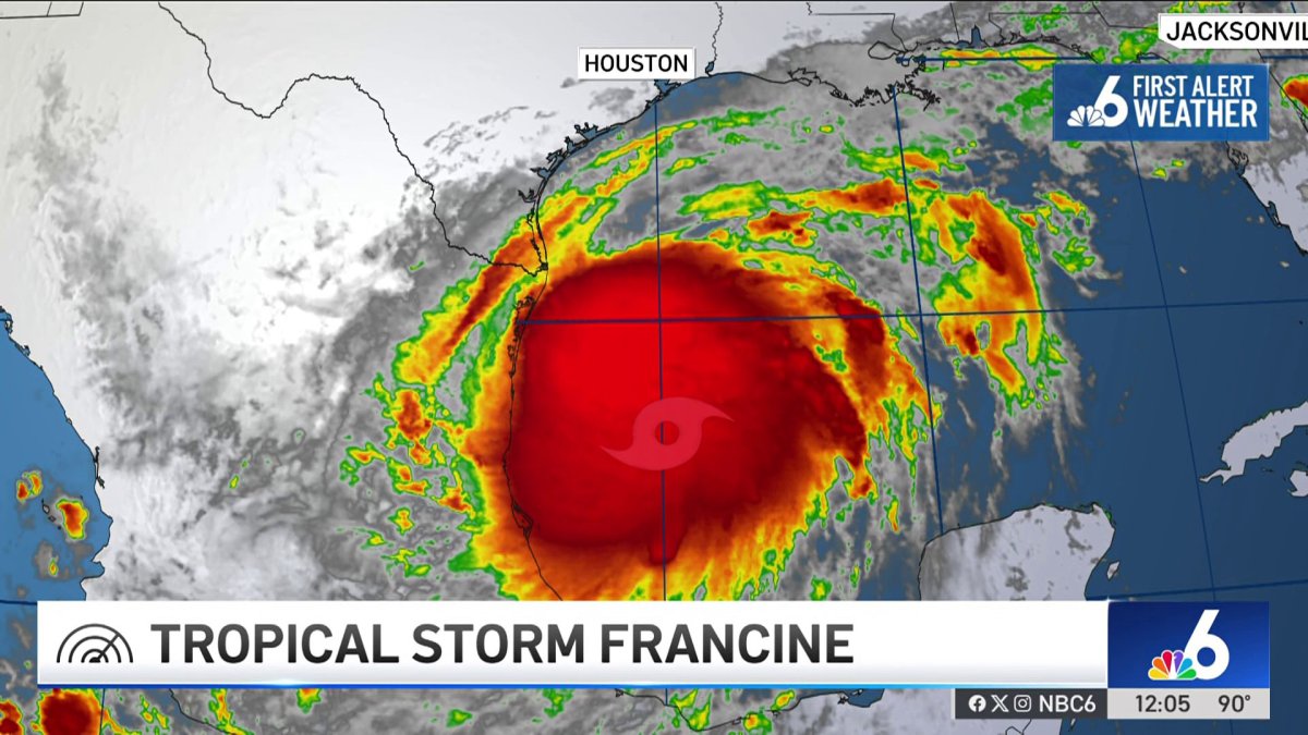 Tropical Storm Francine forms in the Gulf of Mexico – NBC 6 South Florida