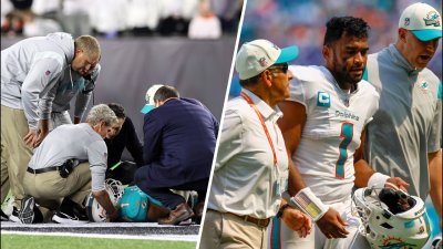 Dolphins quarterback Tua Tagolvailoa's concussion history