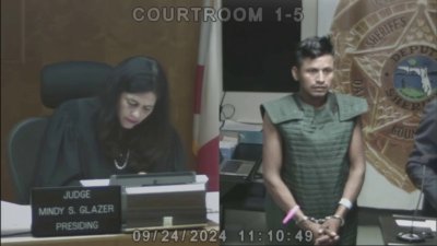 Miami man accused of stabbing mother of his child in court