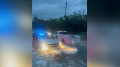 Emergency vehicles deploy in Fort Myers Beach