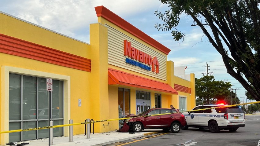 A girl was hospitalized Monday after she was hit by a car outside a Navarro Discount Pharmacy in Miami.