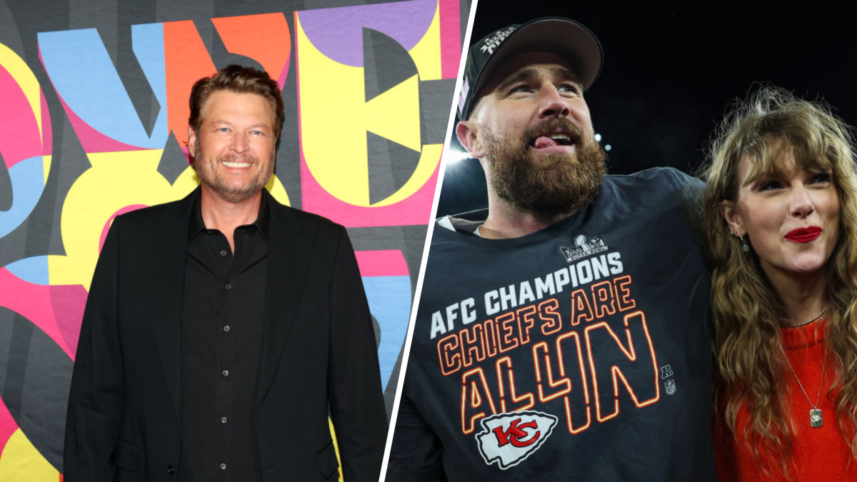 Why Blake Shelton is comparing Gwen Stefani relationship to Taylor Swift and Travis Kelce's romance