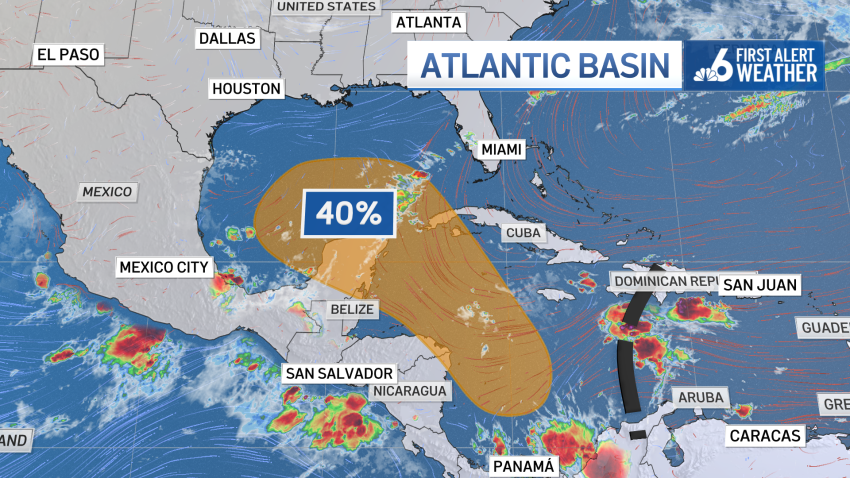 An area of tropical moisture in the Caribbean Sea could bring more unsettled weather to South Florida on the heels of Helene–but its potential path remains to be seen.