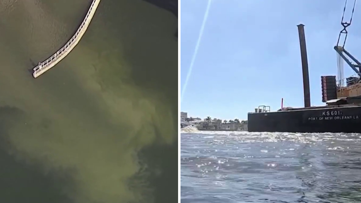 Treated wastewater flowing into Fort Lauderdale’s Intracoastal Waterway