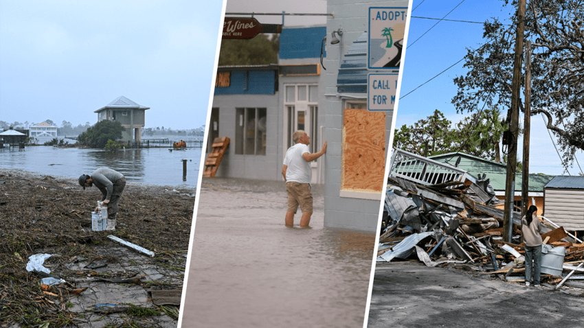 For the third time in 13 months, a stretch of Florida’s Big Bend took a direct hit from a hurricane, first by Idalia, then Debby and now Helene.