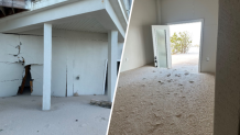 NBC6’s Laura Rodriguez gathered photos from residents of Little Hickory Island, just south of Fort Myers Beach, illustrating feet of sand deposited underneath waterfront homes.