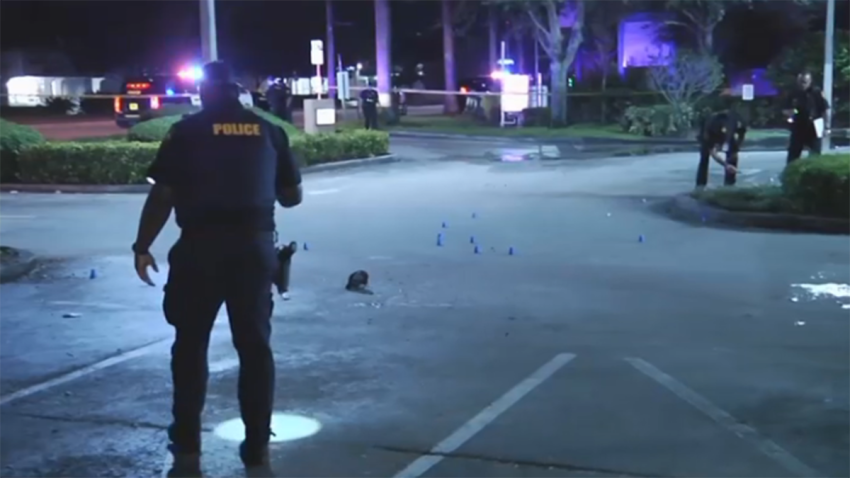 Scene of a double shooting outside a Dunkin’ in Miramar.