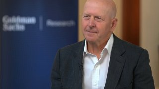 Goldman Sachs CEO David Solomon joins CNBC’s ‘Halftime Report’ to discuss the latest market trends as financials head for their worst day since August 5, and his outlook on the overall economy on Sept. 11th