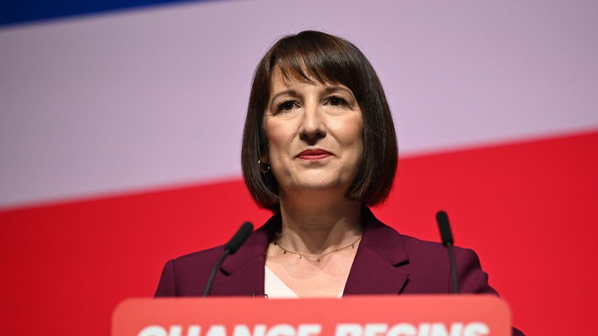 UK Finance Minister Rachel Reeves makes a speech during the Labour Party Conference that is held at the ACC Liverpool Convention Center in Liverpool, UK on September 23, 2024. 