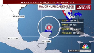 Hurricane Milton regains Category 5 strength