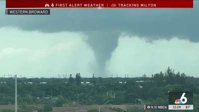 Several videos show tornado spotted in west Broward County