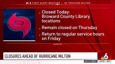 South Florida schools close, stores remain open ahead of Hurricane Milton