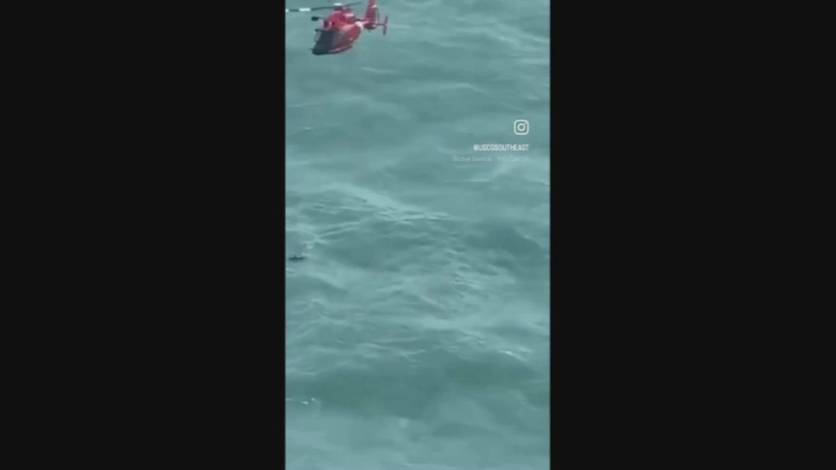 Video Shows Coast Guard Rescuing Man Clinging To Cooler In The Gulf Of