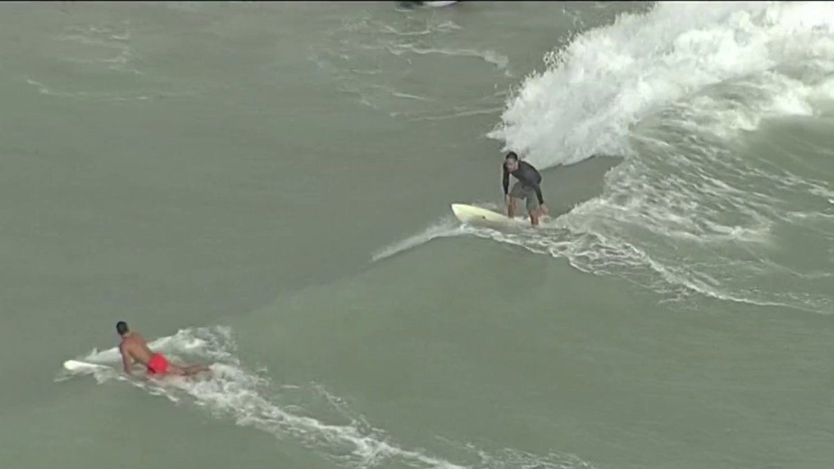 Videos of surfers in South Florida after Milton NBC 6 South Florida