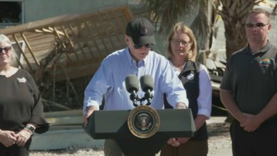 Biden speaks after surveying Hurricane Milton damage in Florida