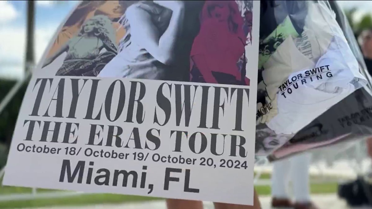 Taylor Swift ‘Eras Tour’ merch store opens at Hard Rock Stadium – NBC 6