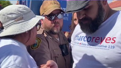 Police intervene after groups clash at early voting site in West Kendall