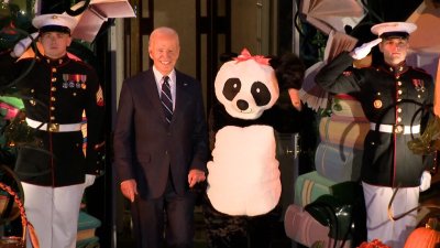  Biden, First Lady welcome trick-or-treaters at White House