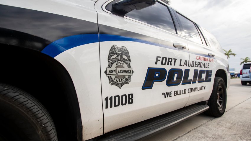 FORT LAUDERDALE, FL – JULY 21: A Fort Lauderdale Police Cruise sits outside of the venue prior to the Leagues Cup match between Cruz Azul and Inter Miami CF on Friday July 21, 2023 at DRV PNK Stadium in Ft. Lauderdale, FL.  (Photo by Nick Tre. Smith/Icon Sportswire via Getty Images)