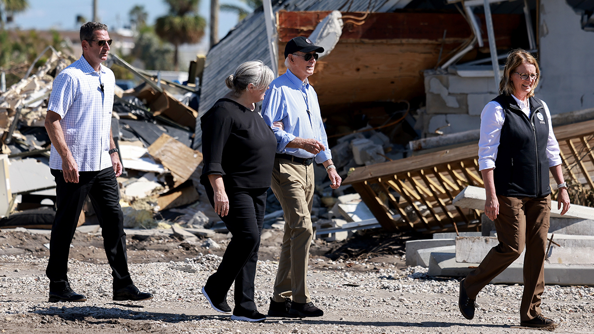 Biden surveys Hurricane Milton damage and recovery in Florida – NBC 6 ...